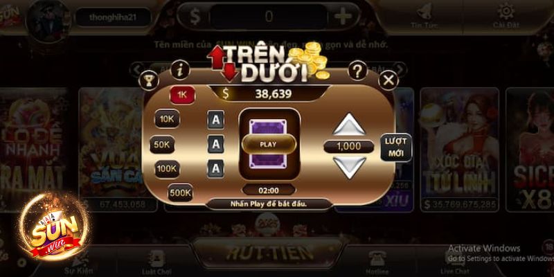 trên dưới sunwin